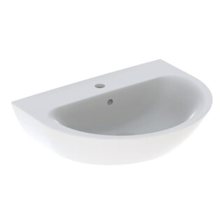 Geberit Waschtisch Renova 65x50cm, we/KeraTe, m Hahnl., m Überlauf