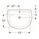Geberit Waschtisch Renova 65x51cm, manhatt, m Hahnl., mit Überlauf-4