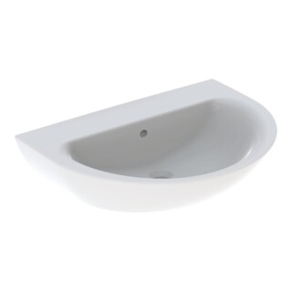 Geberit Waschtisch Renova 70x52cm, we., o. Hahnloch, mit Überlauf