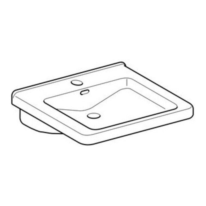 Geberit Waschtisch Renova Comfort 55x52,5cm, BF, m Hahnl., m ÜL, we.