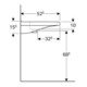 Geberit Waschtisch Renova Comfort 55x52,5cm, BF, m Hahnl., m ÜL, we.-5