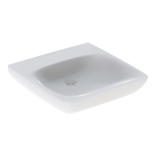 Geberit Waschtisch Renova Comfort 55x55cm, o HL, o. ÜL, barrieref., we.