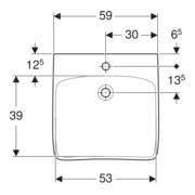 Geberit Waschtisch Renova Comfort 60x55cm, BF, m HL mi, o. ÜL, we. K-Tect-4