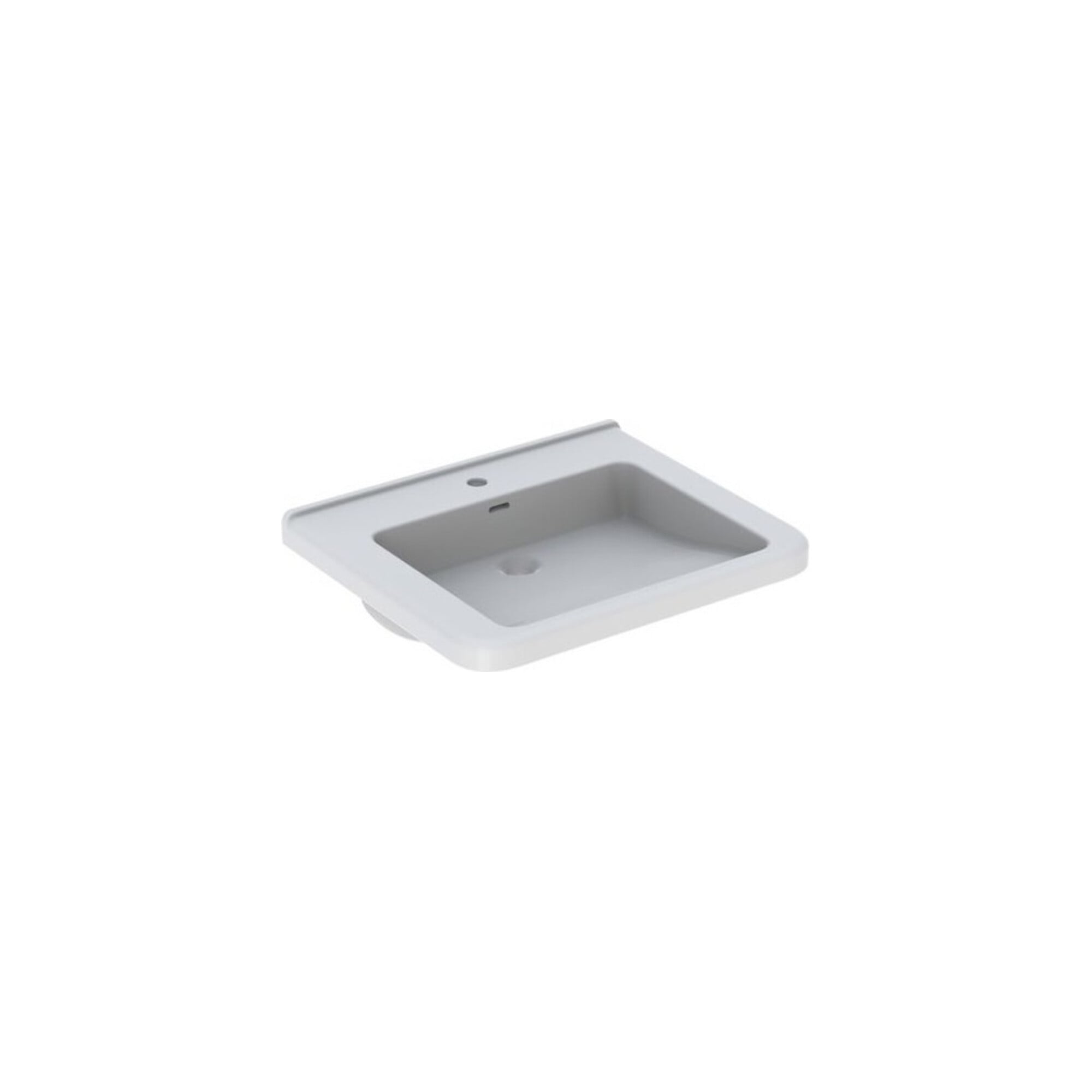 Geberit Waschtisch Renova Comfort 60x55cm, BF, m HL/o ÜL, we. K-Tect