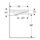 Geberit Waschtisch Renova Comfort 60x55cm, BF, m HL/o ÜL, we. K-Tect-5