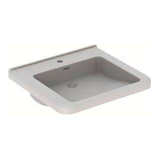 Geberit Waschtisch Renova Comfort 65x55cm, barrieref., m Hahnl., m ÜL, we.