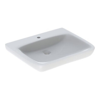 Geberit Waschtisch Renova Comfort 65x55cm, BF, m Hahnl., o. ÜL, we.