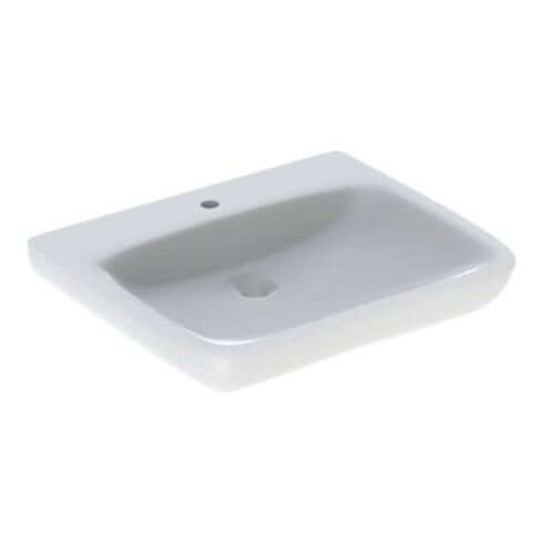 Geberit Waschtisch Renova Comfort 65x55cm, BF, m Hahnl., o. ÜL, we. K-Tect