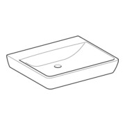 Geberit Waschtisch Renova Comfort 65x55cm, o HL, o. ÜL, barrieref., we.-4
