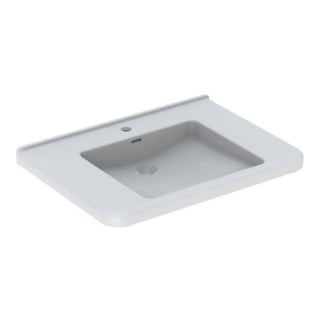 Geberit Waschtisch Renova Comfort 75x55cm, barrieref., m Hahnl., m ÜL, we.