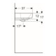 Geberit Waschtisch Renova Compact 55x37cm, we., mit Hahnloch, mit Überlauf-4