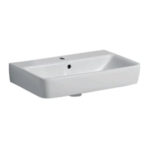 Geberit Waschtisch Renova Compact 60x37cm, we. K-Tect, m Hahnl., m ÜL