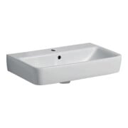 Geberit Waschtisch Renova Compact 60x37cm, we., mit Hahnloch, mit Überlauf