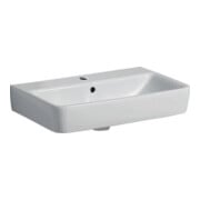 Geberit Waschtisch Renova Compact 60x37cm, we., mit Hahnloch, mit Überlauf