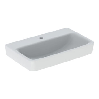 Geberit Waschtisch Renova Compact 65x40cm, Hahnl. mit., o. ÜL, we. K-Tect