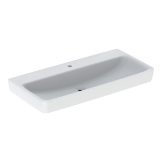 Geberit Waschtisch Renova Plan 100x48cm, Hahnl. mit., o. Überlauf, weiß