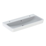 Geberit Waschtisch Renova Plan 100x48cm, Hahnl. re/li, m ÜL, we. K-Tect