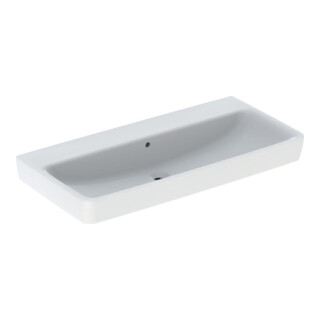 Geberit Waschtisch Renova Plan 100x48cm, o. Hahnl., m ÜL, weiß KeraTect