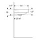 Geberit Waschtisch Renova Plan 55x44cm, m HL mit., o. ÜL, we. K-Tect-5