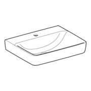 Geberit Waschtisch Renova Plan 60x48cm, Hahnl. mit., o. ÜL, we. K-Tect-4
