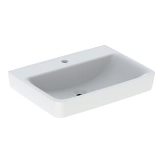 Geberit Waschtisch Renova Plan 65x48cm, Hahnl. mit., o. ÜL, we. K-Tect