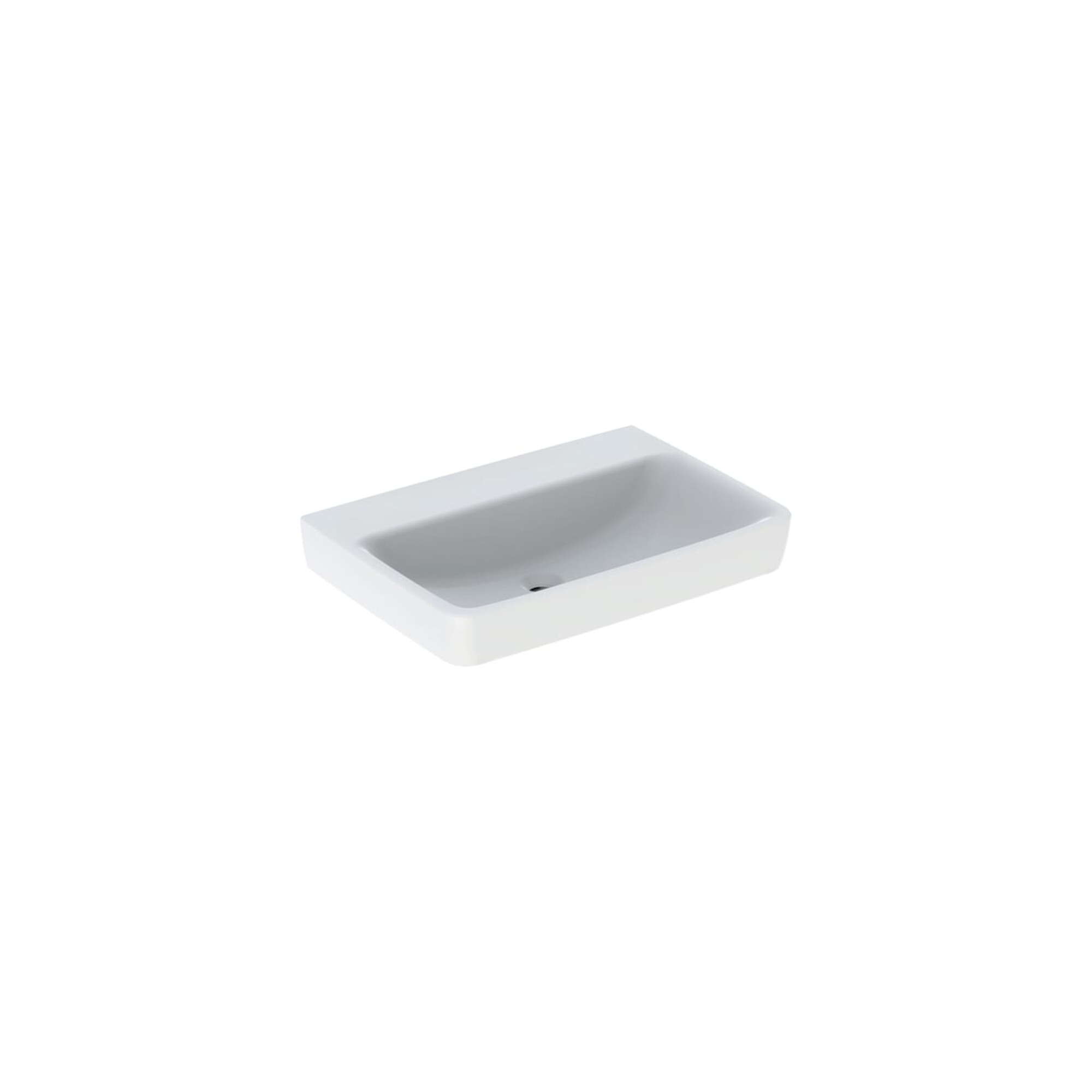 Geberit Waschtisch Renova Plan 70x48cm, o. Hahnl., ohne Überlauf, weiß