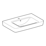 Geberit Waschtisch Renova Plan 75x48cm, HL mit., m ÜL, Ablagefl., we.-4