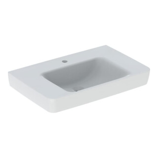 Geberit Waschtisch Renova Plan 75x48cm, HL mit., o. ÜL, Ablagefl., we.