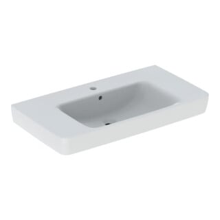 Geberit Waschtisch Renova Plan 90x48cm, HL mi, m Ü, Abl, we. K-Tect