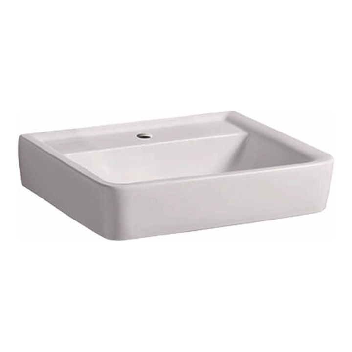Geberit Waschtisch RENOVA PLAN mit Hahnloch, ohne Überlauf 550 x 440 mm weiß