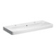 Geberit Waschtisch SMYLE 1200 x 480 mm, mit zwei Hahnlöchern, mit Überlauf weiß-1
