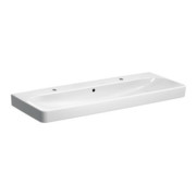 Geberit Waschtisch SMYLE 1200 x 480 mm, mit zwei Hahnlöchern, mit Überlauf weiß-1