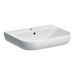 Geberit Waschtisch Smyle 60x48cm, KeraTect/we, m Hahnl., m ÜL