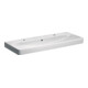 Geberit Waschtisch Smyle Square 120x48cm, Hahnl. li + re, m ÜL, weiß-1