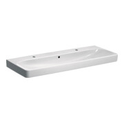 Geberit Waschtisch Smyle Square 120x48cm, Hahnl. li + re, m ÜL, weiß