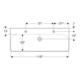 Geberit Waschtisch Smyle Square 120x48cm, HL li + re, m ÜL, KeraTect/we