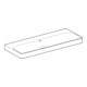 Geberit Waschtisch Smyle Square 120x48cm, KeraTect/we, o. Hahnl., m ÜL