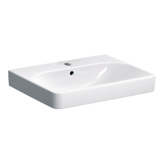 Geberit Waschtisch Smyle Square 60x48cm, KeraTect/we, m Hahnl., m ÜL