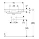 Geberit Waschtisch Smyle Square 60x48cm, KeraTect/we, m Hahnl., m ÜL-5