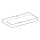 Geberit Waschtisch Smyle Square 90x48cm, we., mit Hahnloch, mit Überlauf