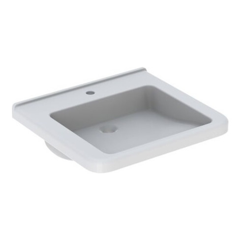 Geberit Waschtisch Renova Comfort 65x55cm, BF, m Hahnl., o. ÜL, we. K-Tect