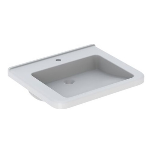 Geberit Waschtisch Renova Comfort 65x55cm, BF, m Hahnl., o. ÜL, we. K-Tect