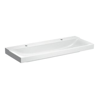 Geberit Waschtisch Xeno2 120x48cm, 2 HL, o. ÜL, weiß KeraTect