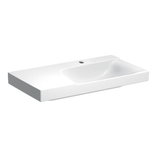 Geberit Waschtisch Xeno2 90x48cm, Ab L, HL mi, o. ÜL, we. K-Tect