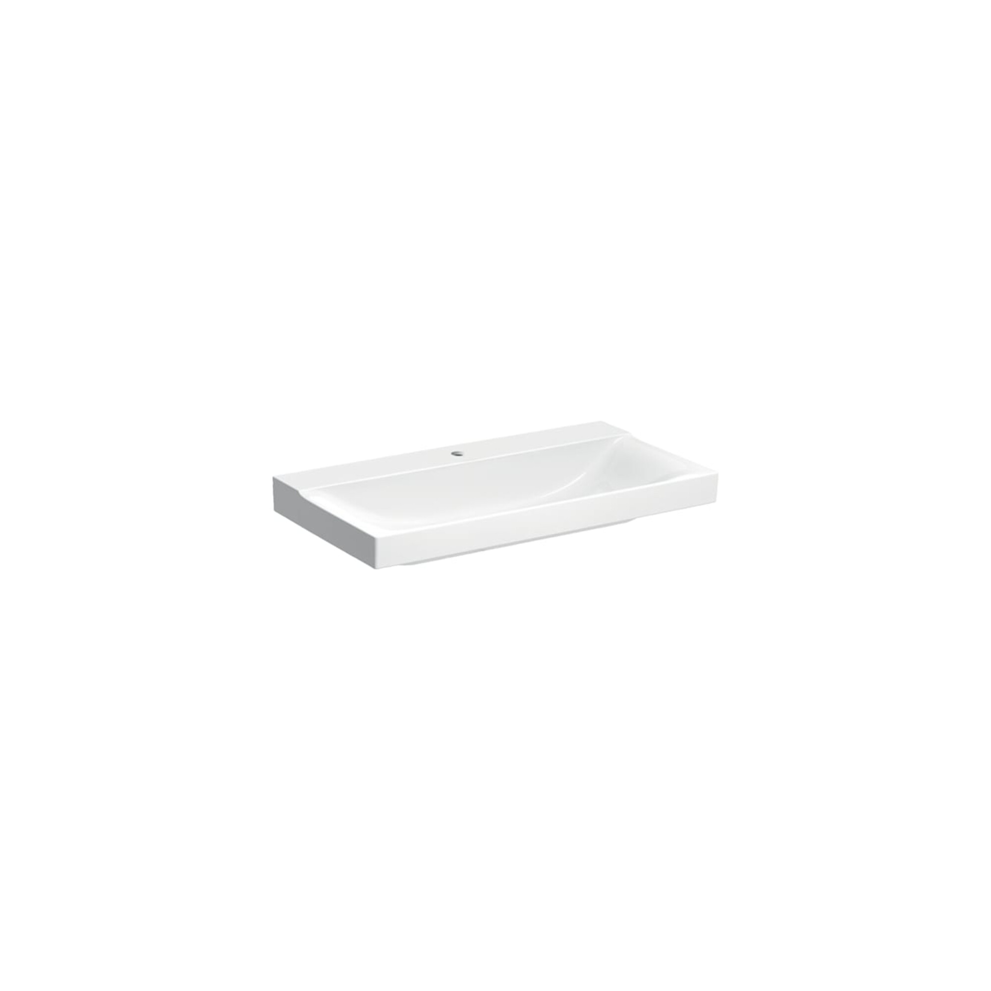 Geberit Waschtisch Xeno2 90x48cm, Hahnl. mit., o. ÜL, we. K-Tect