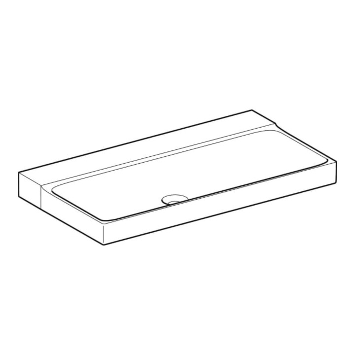 Geberit Waschtisch Xeno2 90x48cm, o. Hahnl., o. ÜL, weiß KeraTect