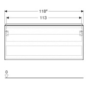 Geberit Waschtischunterschrank Acanto 1 La., 1 I-Lade, B 119cm, la ma / la. ma-5
