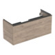 Geberit Waschtischunterschrank Acanto 1 La., 1 I-Lade, B 119cm, Nussb / la. ma-1