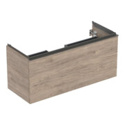Geberit Waschtischunterschrank Acanto 1 La., 1 I-Lade, B 119cm, Nussb / la. ma