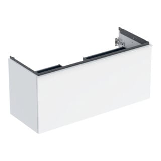 Geberit Waschtischunterschrank Acanto 1 La., 1 I-Lade, B 119cm, w hgl / we. ma